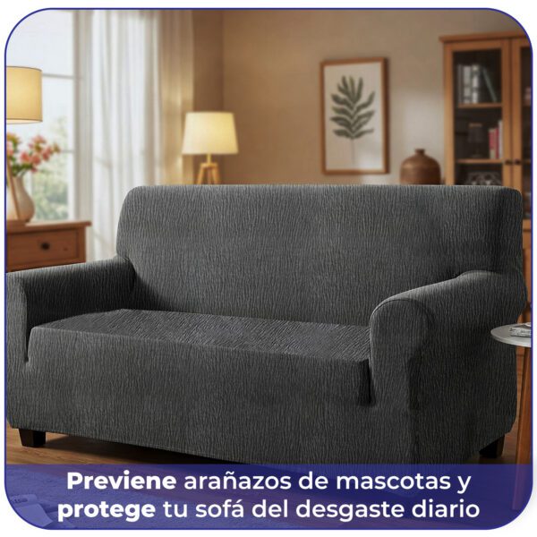BLUZIMAN® Funda Sofa 2 Plazas Ajustable Hecha en España 100%, Fundas Sofá Elastica De Calidad, Cubre Capa Sofá 2 Lugares Cobertor Sofa Cover - Imagen 8