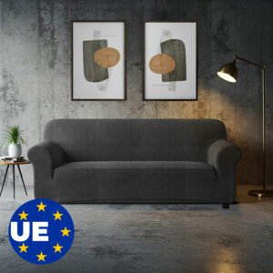 BLUZIMAN® Funda Sofa 2 Plazas Ajustable Hecha en España 100%, Fundas Sofá Elastica De Calidad, Cubre Capa Sofá 2 Lugares Cobertor Sofa Cover