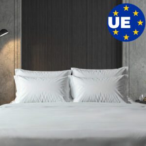 BLUZIMAN® - Juego Sabanas Premium Hecho a Mano en España, Lujoso Satén 400 Hilos, 100% Algodon Natural Egipcio, Incluye Sábana Bajera Ajustable, Sabana Encimera, 1 Funda Almohada