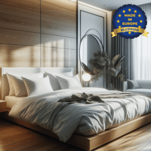 BLUZIMAN® - Juego Sabanas Premium Hecho a Mano en España 100% Algodon Natural Egipcio, Ropa Cama, Incluye Sábana Bajera Ajustable, Encimera, 1 Funda Almohada